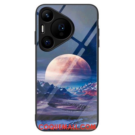 Coque Huawei Pura 70 Verre Trempé Planète Blanche