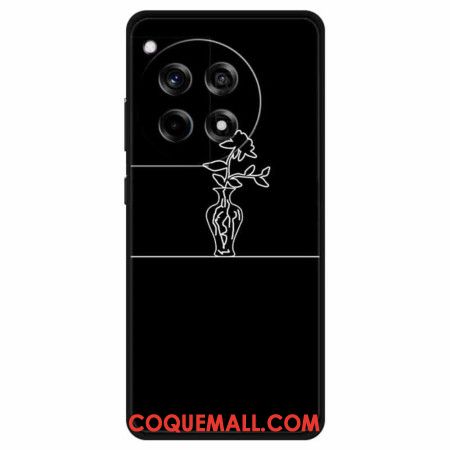 Coque OnePlus 12R Tournesol dans un vase