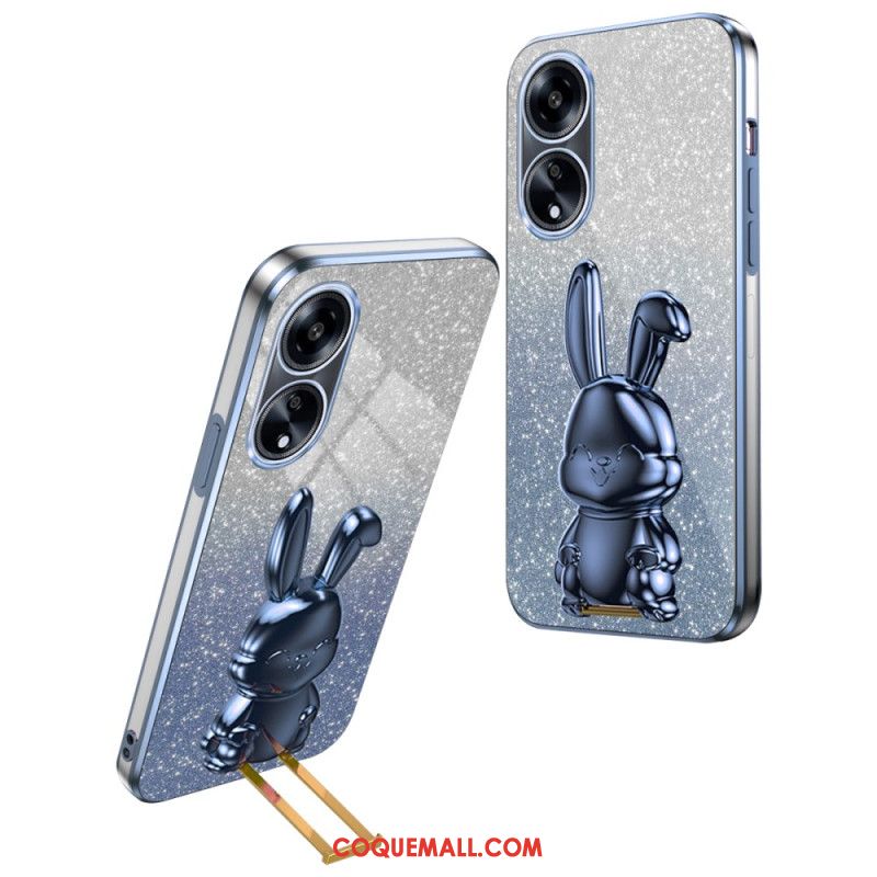 Coque Oppo A58 / A98 5G Lapin Support