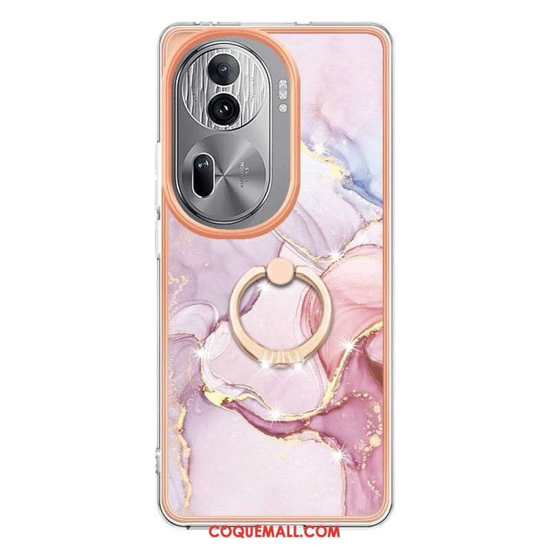 Coque Oppo Reno 11 Pro 5G Anneau-Support Style Marbre