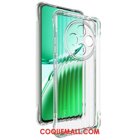 Coque Oppo Reno 12F 5G Transparente Texture Ondulée avec Airbag IMAK