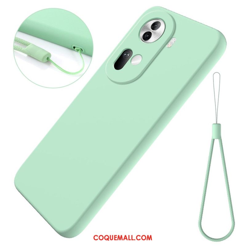 Coque Oppo Reno11 5G Silicone à Lanière