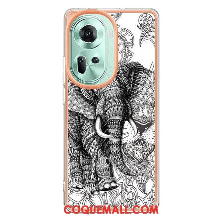 Coque Oppo Reno11 5G Éléphant Totem