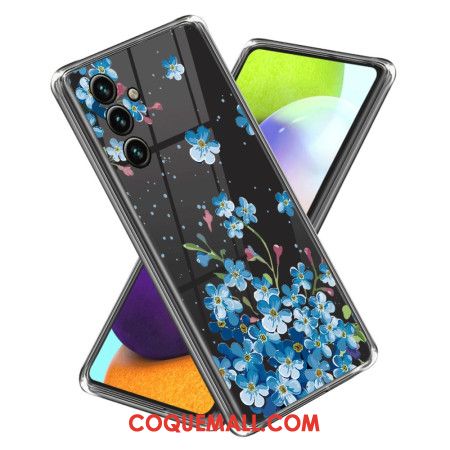 Coque Samsung Galaxy A15 5G Fleurs Bleues