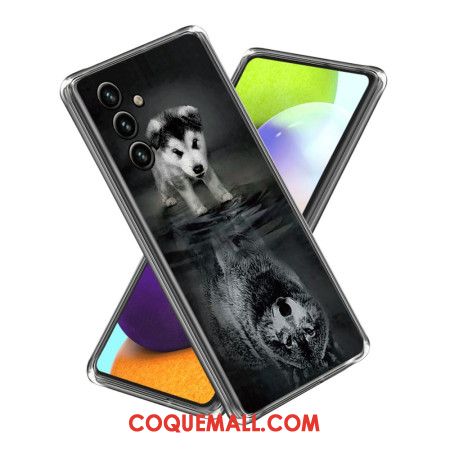 Coque Samsung Galaxy A15 Chien et Loup