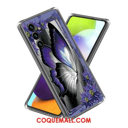 Coque Samsung Galaxy A15 Papillon Violet