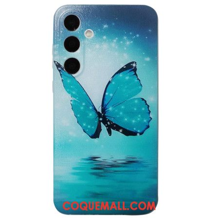 Coque Samsung Galaxy A16 4G / 5G Papillon Bleu