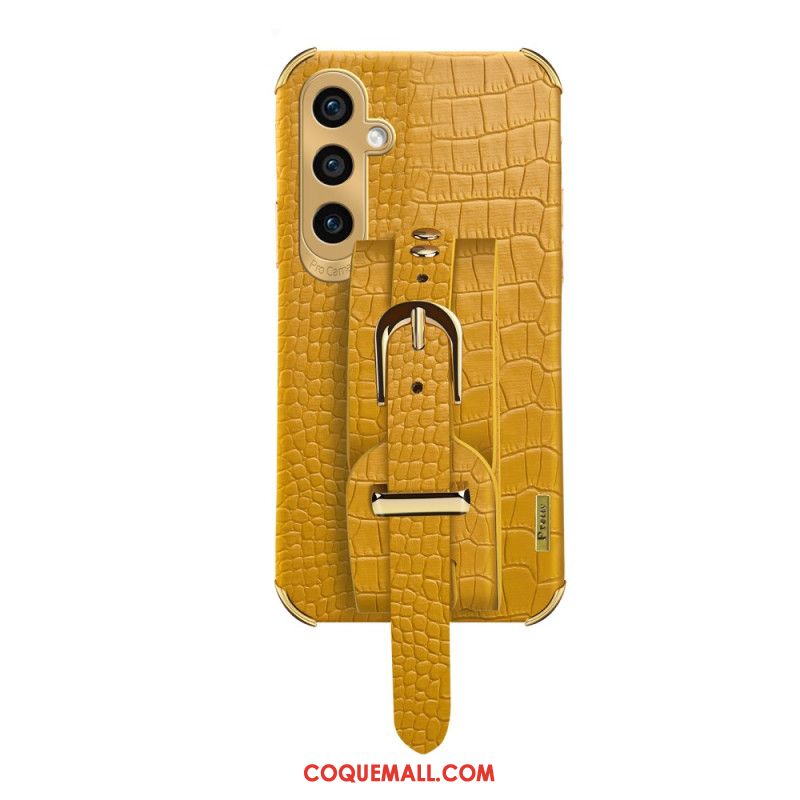 Coque Samsung Galaxy A55 5G Style Crocodile Bracelet et Support