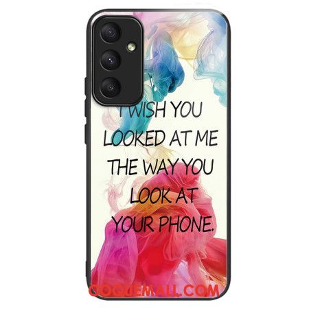 Coque Samsung Galaxy A55 5G Verre Trempé I Wish You Looked At Me