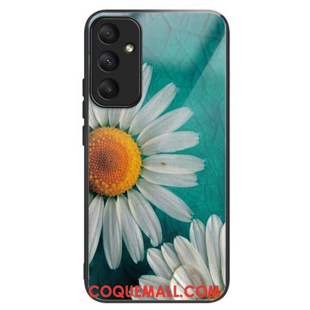 Coque Samsung Galaxy A55 5G Verre Trempé Marguerite