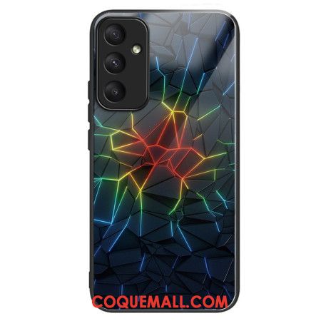 Coque Samsung Galaxy A55 5G Verre Trempé Motif Géométrique