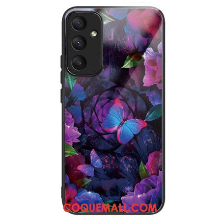 Coque Samsung Galaxy A55 5G Verre Trempé Papillons colorés