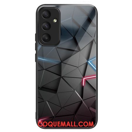 Coque Samsung Galaxy A55 5G Verre Trempé Triangles Noirs