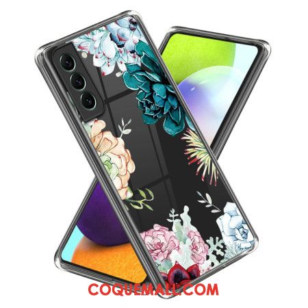 Coque Samsung Galaxy S24 5G Transparente Florale