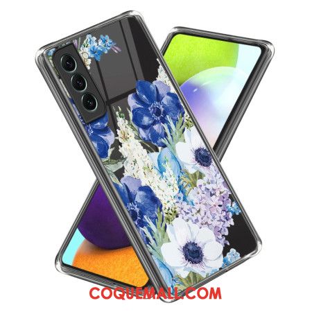 Coque Samsung Galaxy S24 5G Transparente fleurs