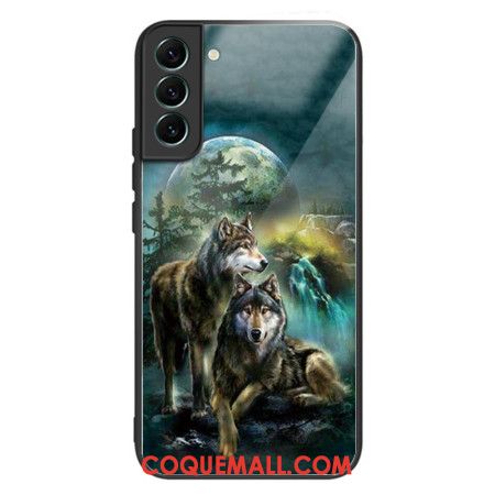 Coque Samsung Galaxy S24 5G Verre Trempé loups