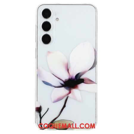 Coque Samsung Galaxy S24 FE Fleur blanche