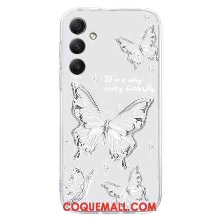 Coque Samsung Galaxy S24 FE Motif Papillon