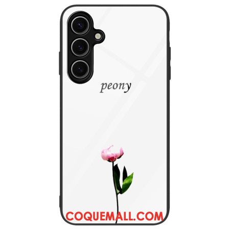 Coque Samsung Galaxy S24 FE Verre Trempé Pivoine