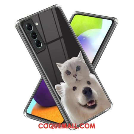 Coque Samsung Galaxy S24 Plus 5G Chat et Chien