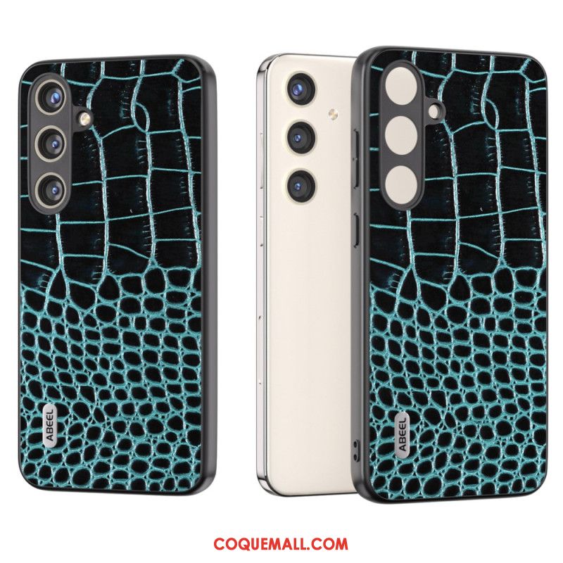 Coque Samsung Galaxy S24 Plus 5G Série Texture Crocodile ABEEL