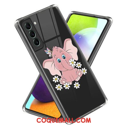 Coque Samsung Galaxy S24 Plus 5G Éléphant Rose