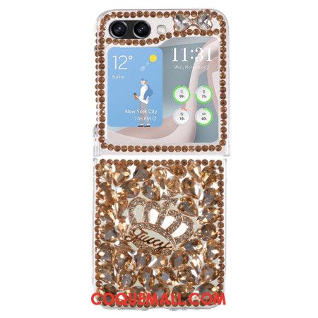 Coque Samsung Galaxy Z Flip 5 Breloques Couronne