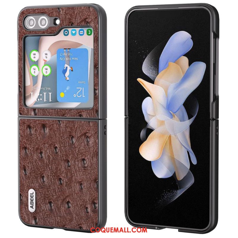 Coque Samsung Galaxy Z Flip 5 Style Autruche ABEEL