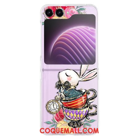 Coque Samsung Galaxy Z Flip 5 Transparente Lapin