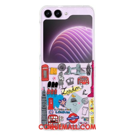 Coque Samsung Galaxy Z Flip 5 Transparente Londres