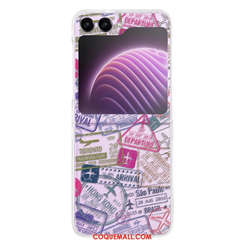 Coque Samsung Galaxy Z Flip 5 Transparente Voyage