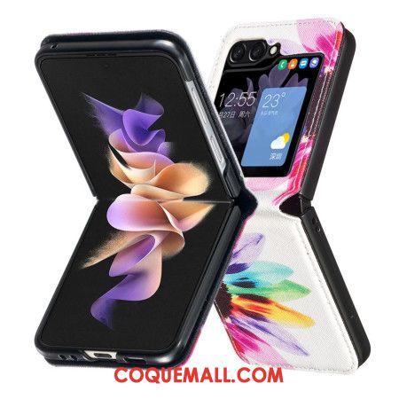 Coque Samsung Galaxy Z Flip 6 Fleur Aquarelle