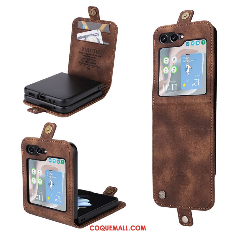 Coque Samsung Galaxy Z Flip 6 Porte-Cartes YIKATU