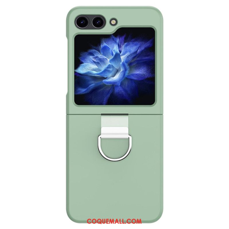 Coque Samsung Galaxy Z Flip 6 Rigide Anneau Métallique