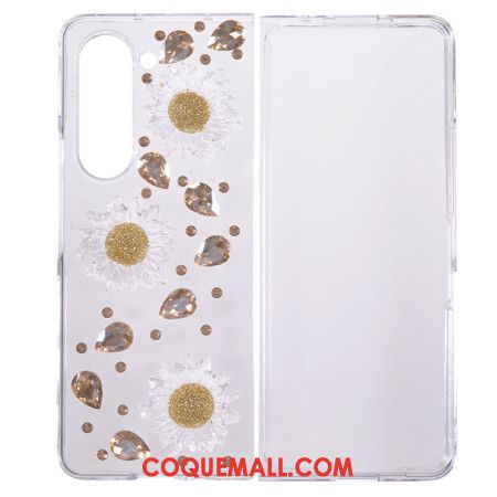 Coque Samsung Galaxy Z Fold 5 Breloques Marguerites