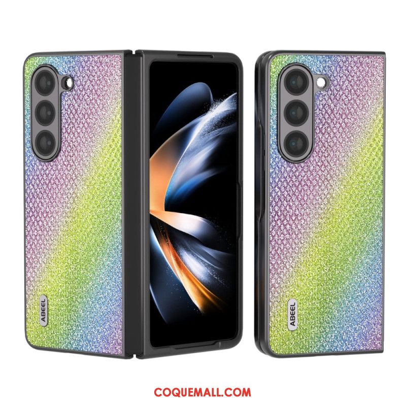 Coque Samsung Galaxy Z Fold 5 Simili Cuir ABEEL