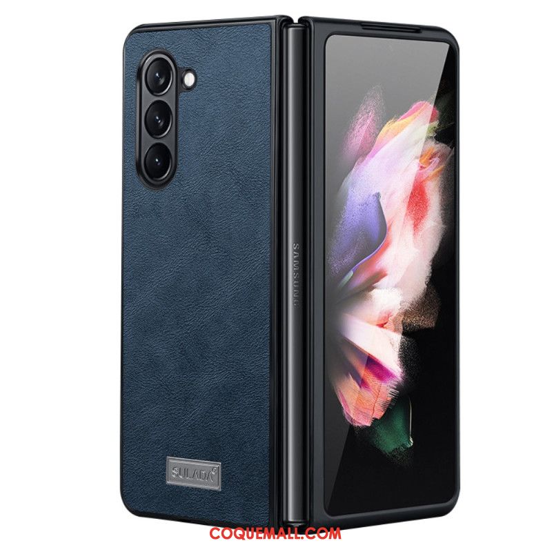 Coque Samsung Galaxy Z Fold 5 Élégance Cuir ABEEL