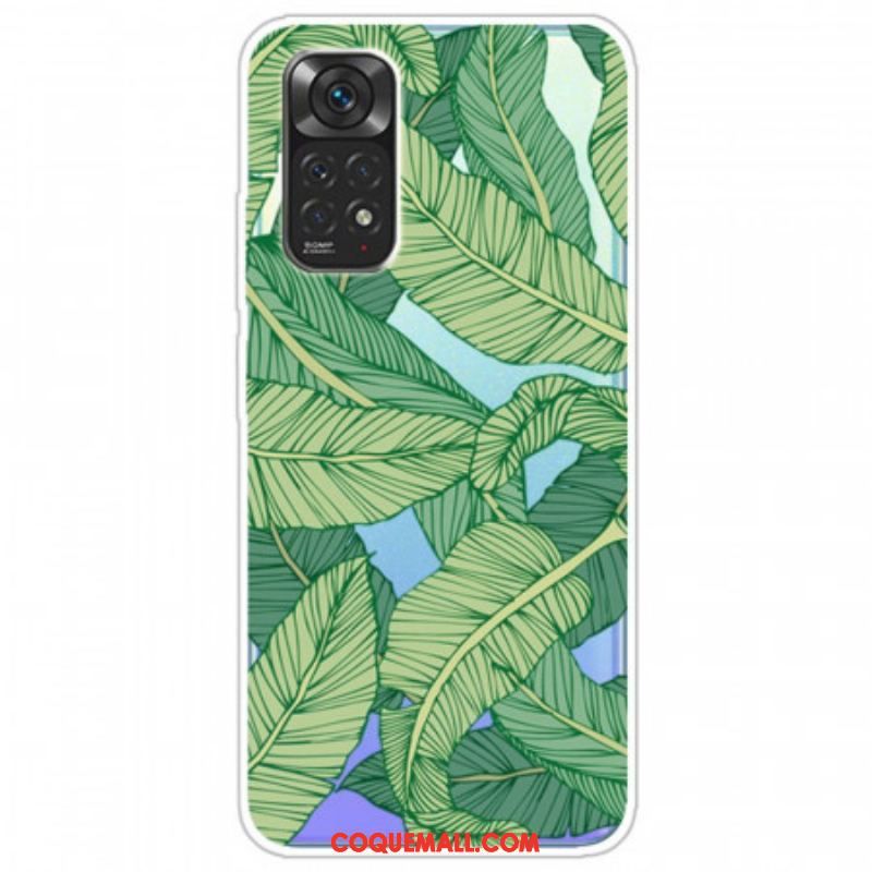 Coque Xiaomi Redmi Note 11 / 11s Feuilles Graphiques