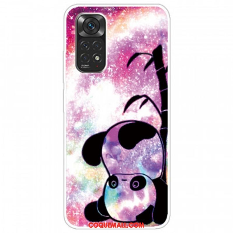 Coque Xiaomi Redmi Note 11 / 11s Panda et Bambou