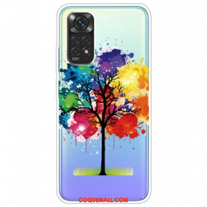 Coque Xiaomi Redmi Note 11 / 11s Transparente Arbre Aquarelle