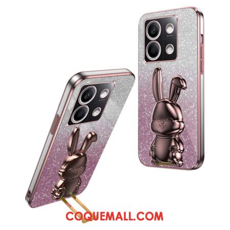 Coque Xiaomi Redmi Note 13 4G Lapin Support Rose