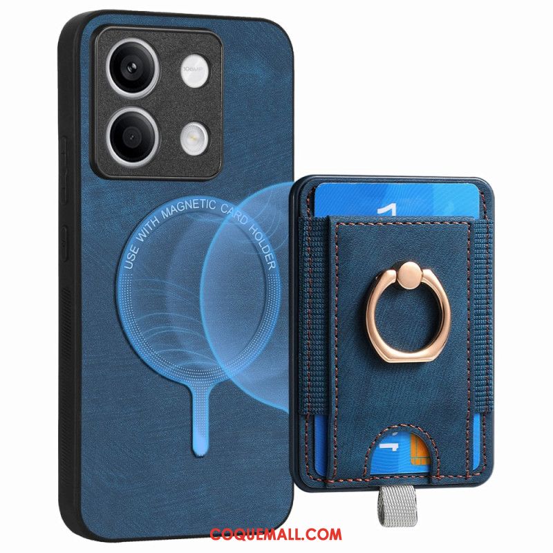 Coque Xiaomi Redmi Note 13 4G Porte-Carte Amovible et Anneau