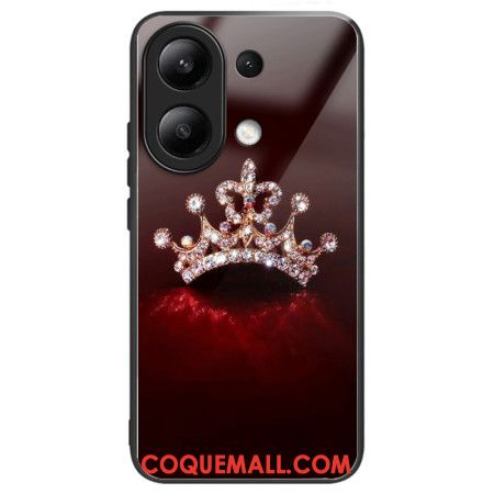 Coque Xiaomi Redmi Note 13 4G Verre Trempé Couronne de Diamants