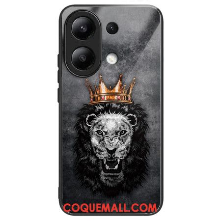 Coque Xiaomi Redmi Note 13 4G Verre Trempé Lion Couronné