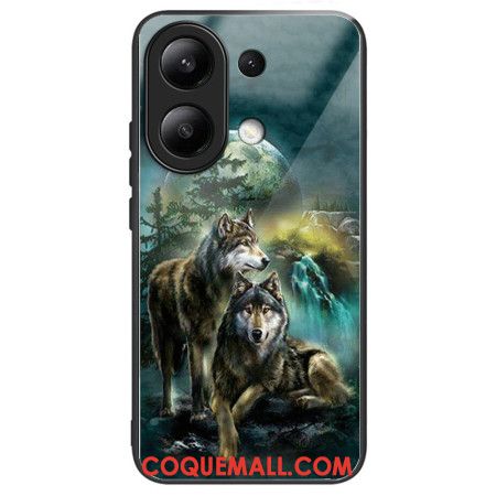 Coque Xiaomi Redmi Note 13 4G Verre Trempé Motif Loups