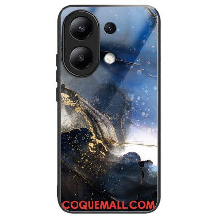 Coque Xiaomi Redmi Note 13 4G Verre Trempé Noir Bleu Doré