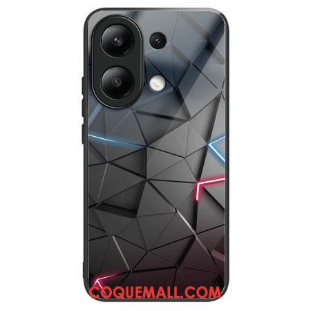 Coque Xiaomi Redmi Note 13 4G Verre Trempé Triangles Noirs