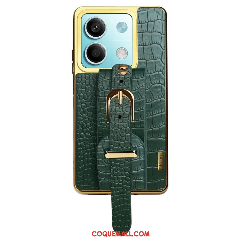 Coque Xiaomi Redmi Note 13 5G Design Bracelet et Texture Crocodile