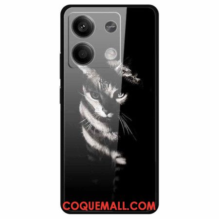 Coque Xiaomi Redmi Note 13 5G Verre Trempé Chat d'Ombre