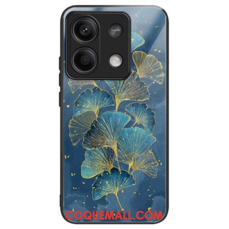 Coque Xiaomi Redmi Note 13 5G Verre Trempé Feuilles de Ginkgo